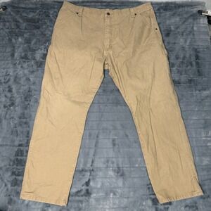 Wrangler Mens Tan Carpenter Pants 42x30 Utility Workwear 1094LXWCK Khaki